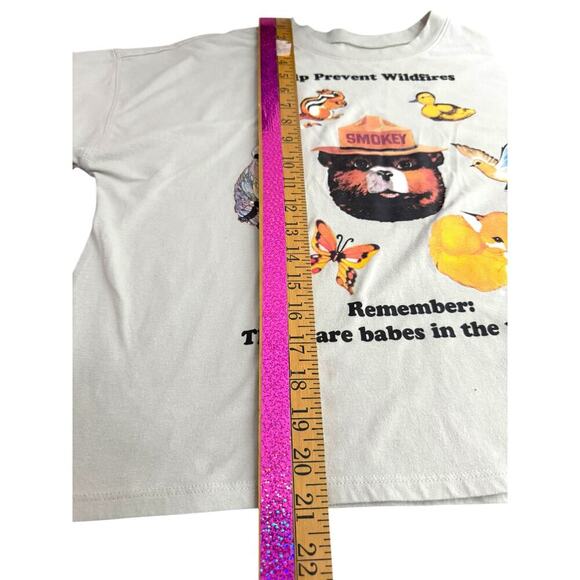 Smokey Bear “Help Prevent Wildfires” Tee Size S | Official Licensee Jerry Leigh - Picture 7 of 8